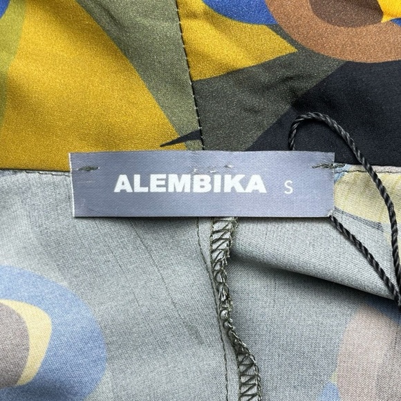 ALEMBIKA Oversized Flared Tunic Top Size Small Lagenlook Green Made in Israel - Picture 5 of 7